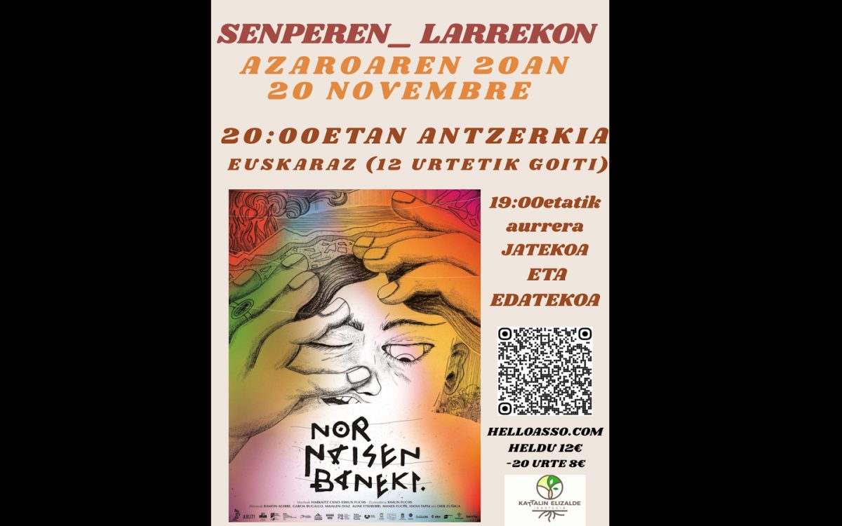 Théâtre contemporain basque - Nor Naizen baneki