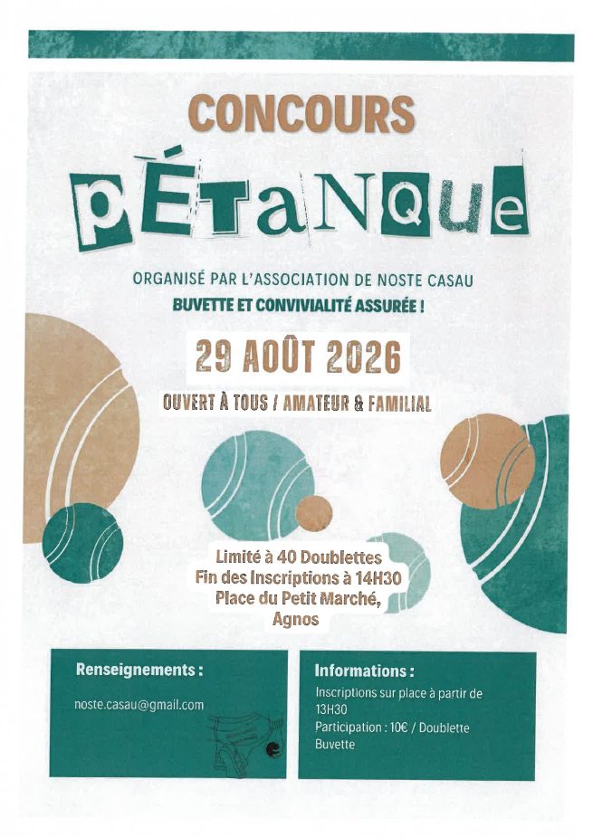Concours de pétanque