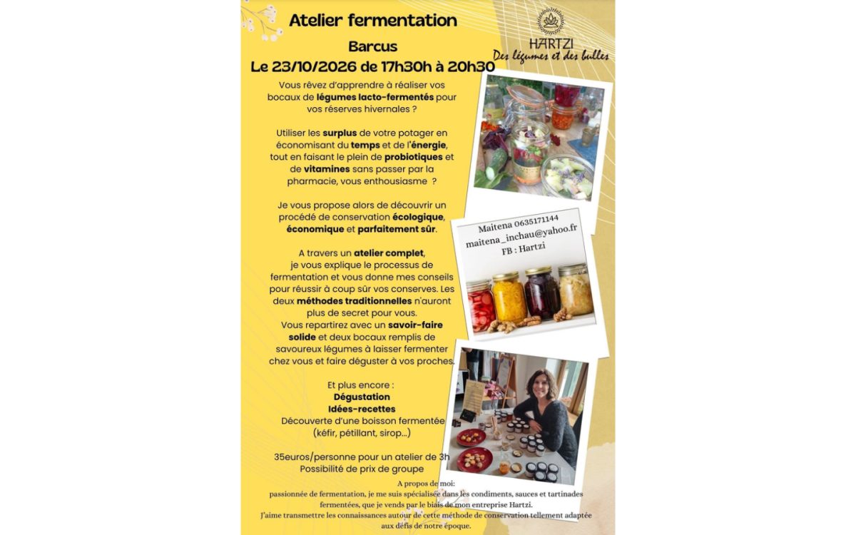 Atelier fermentation