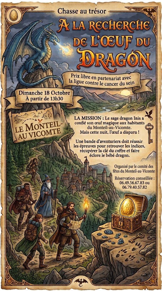 Chasse au trésor : "A la recherche de l'oeuf du Dragon"
