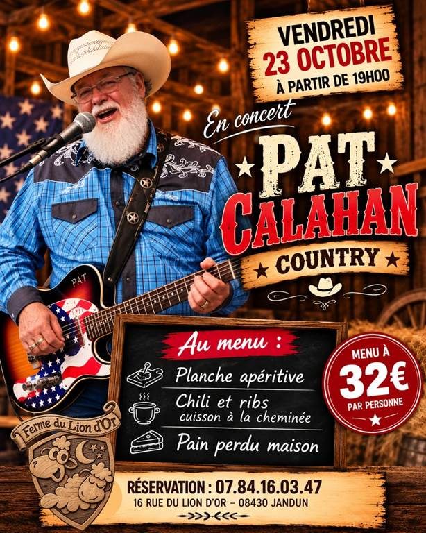 Concert : Pat Calahan Country