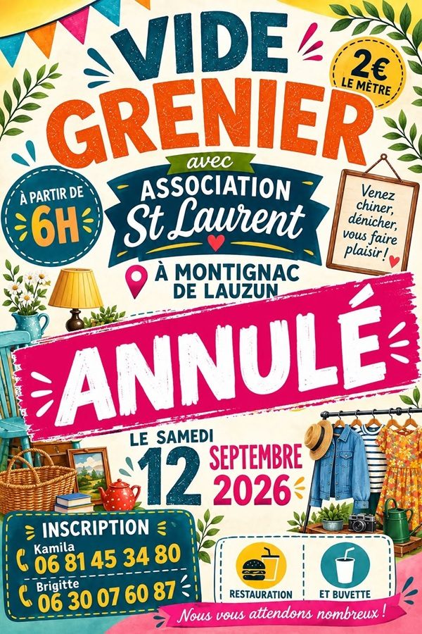 ANNULÉ - Vide-greniers