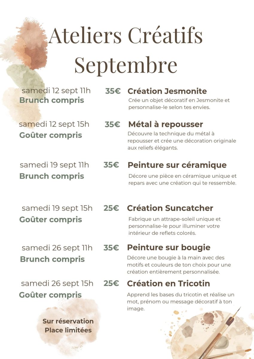 Atelier Création de Jesmonite & Brunch - Maison Tarte