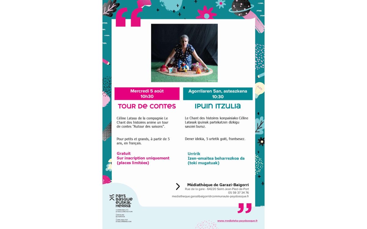 Tour de contes à la médiathèque
