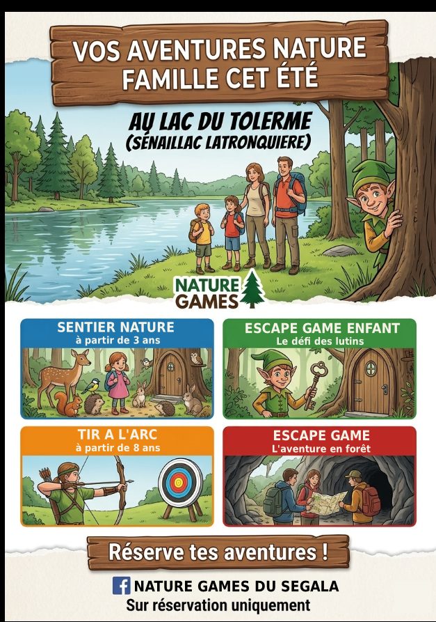 Nature Games au lac du Tolerme