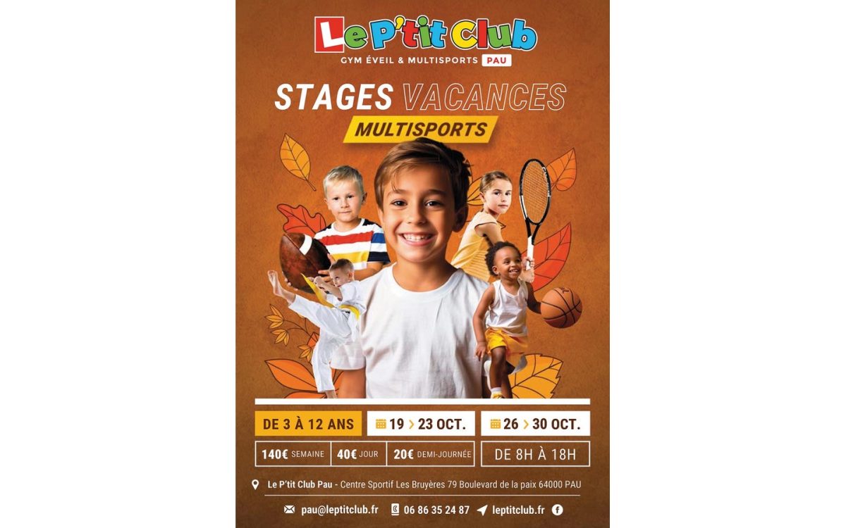 Stages multisports enfants "Le P'tit Club"
