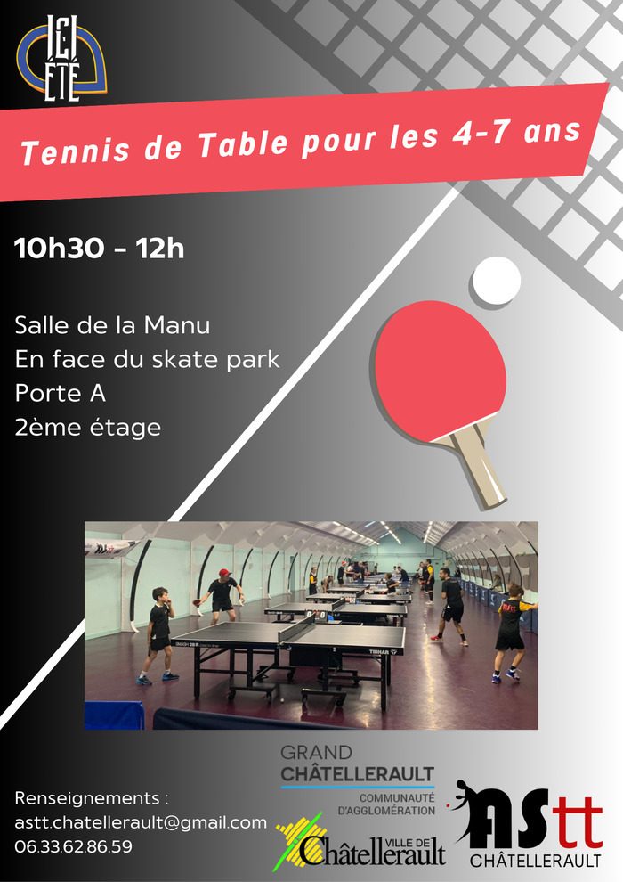 Tennis de Table pour les 4-7 ans