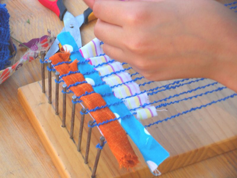 Atelier tissage pour petits et grands