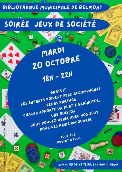 Soirée jeux de société