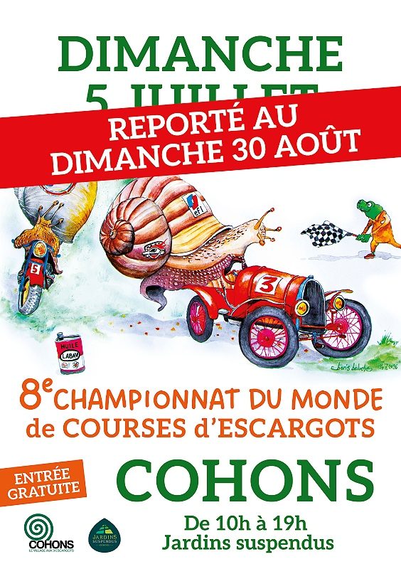 8ème Championnat du monde de courses d'escargots - Annulé!!!