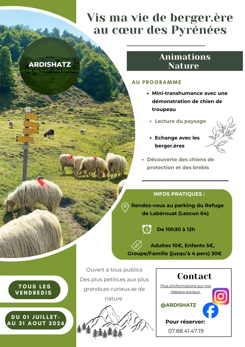 Vis ma vie de berger.ère au coeur des Pyrénées