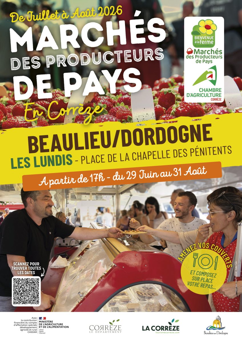 Marché des Producteurs de Pays de Beaulieu sur Dordogne