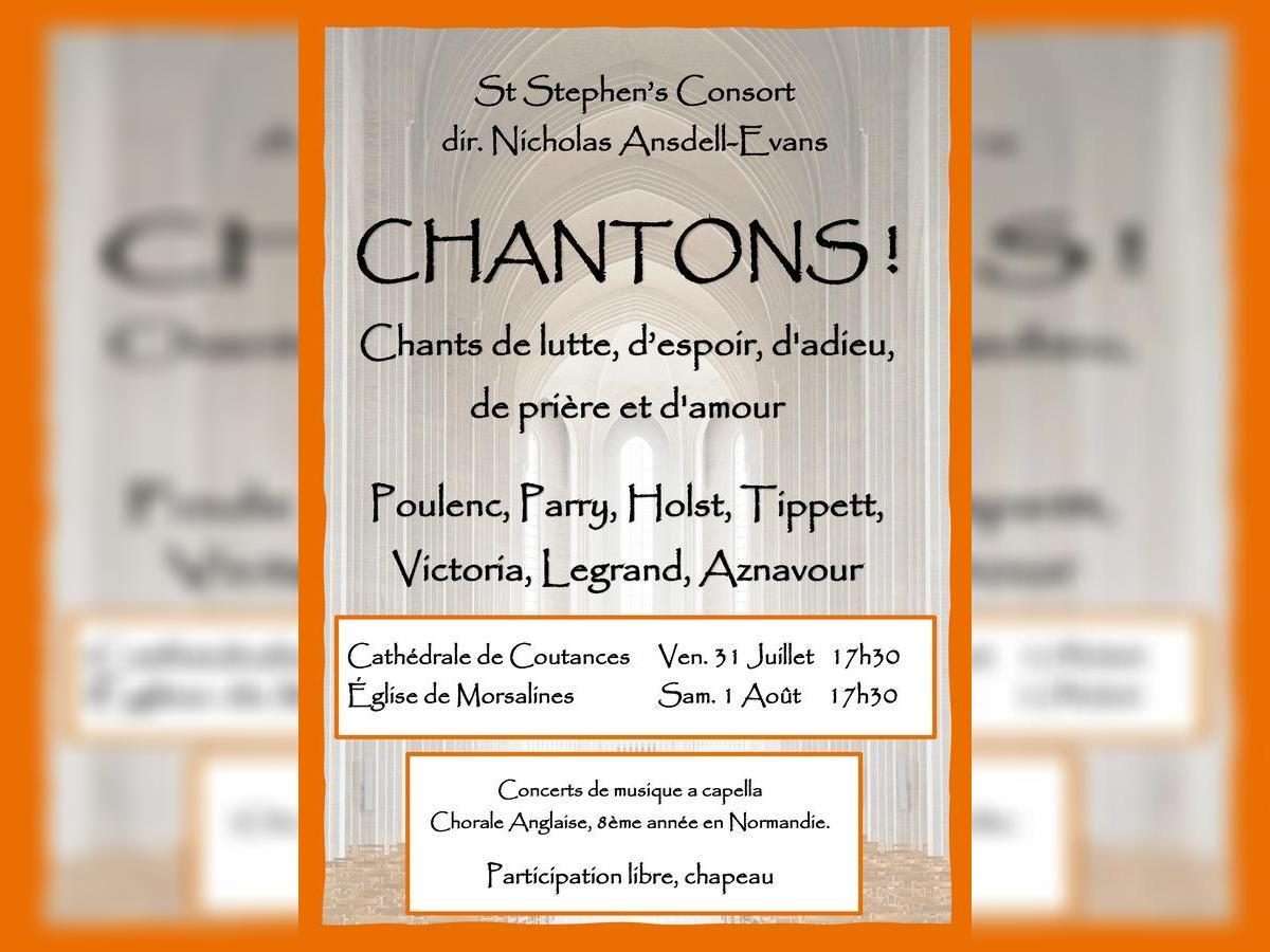 Concert : St Stephen Consort "Chantons !"