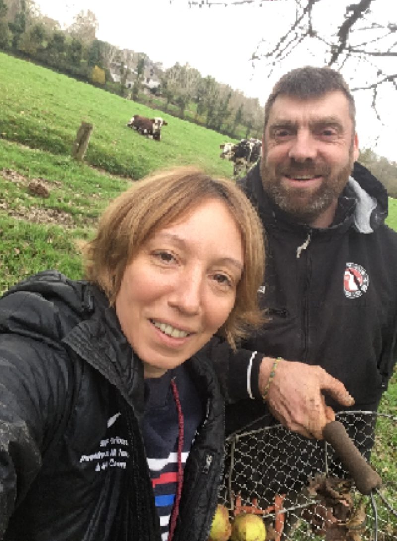 Visite d'une ferme laitiere et cidricole