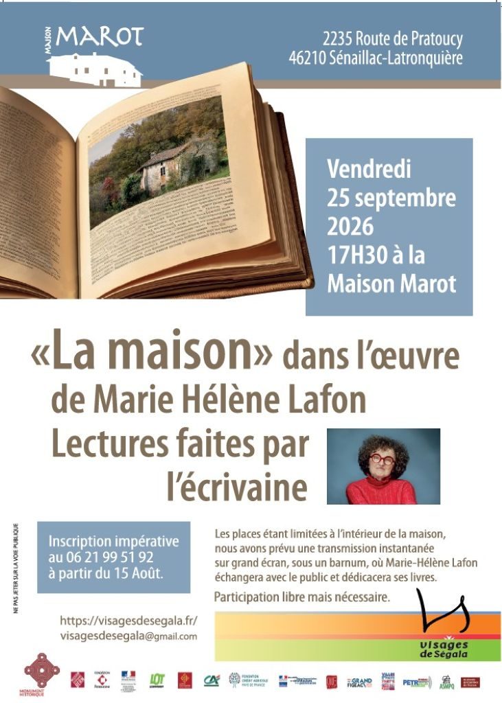 Maison Marot, soirée lecture, à Sénaillac-Latronquière