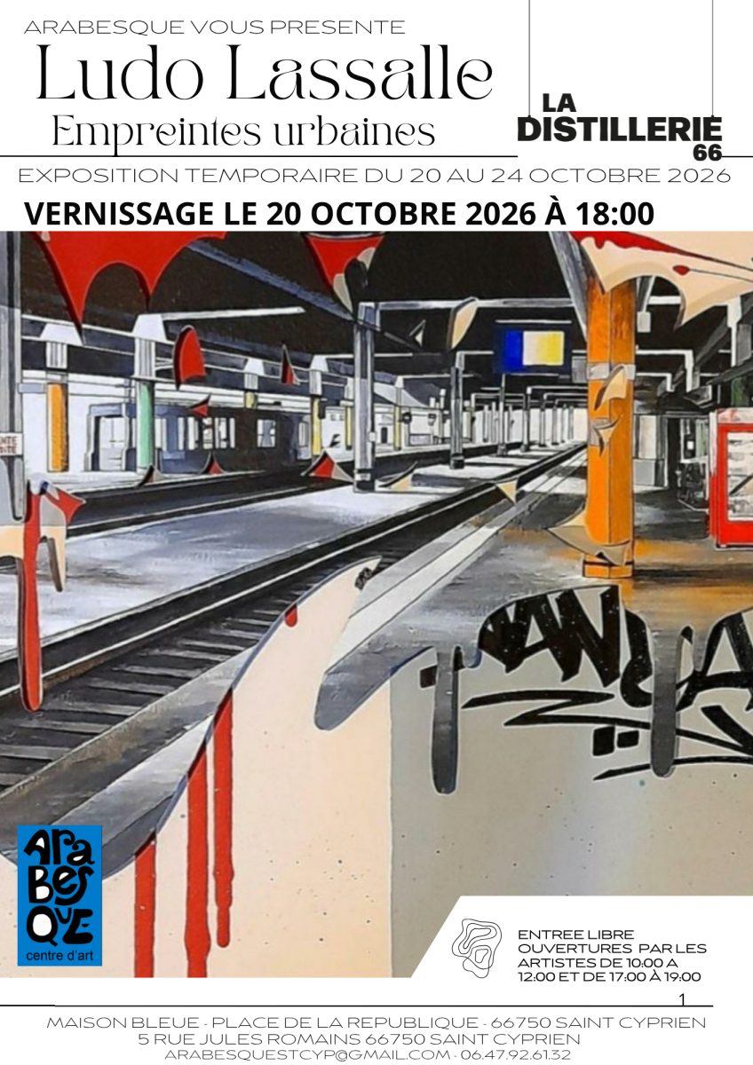 EXPOSITION "EMPREINTES URBAINES" DE LUDO LASSALE - CHEZ ARABESQUE