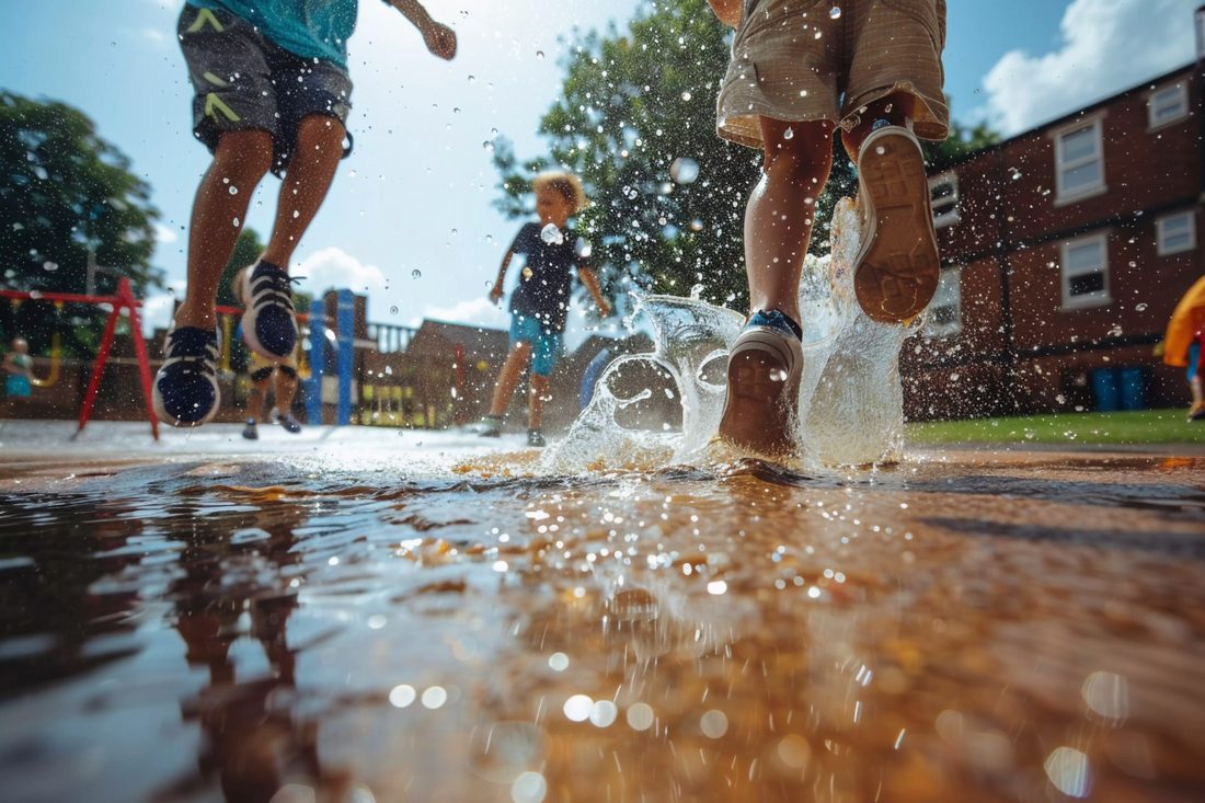 Après-midi jeux d'eau !