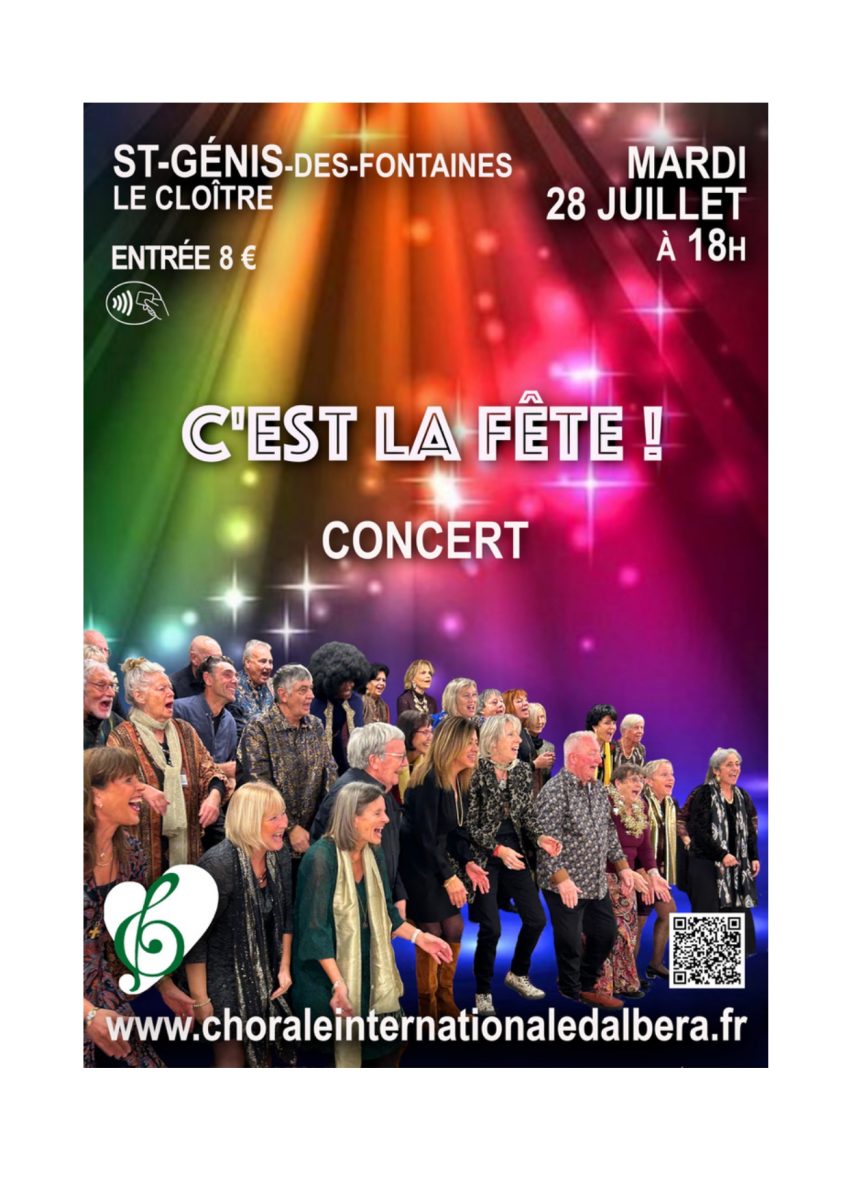 CONCERT CHORALE INTERNATIONALE DE L'ALBERA "C'EST LA FÊTE"