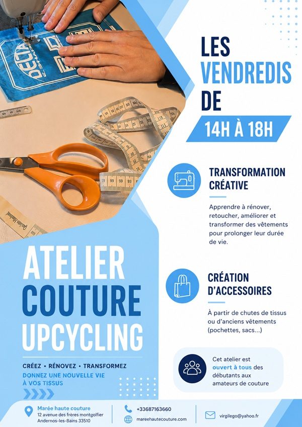 Atelier couture avec Marée Haute Couture