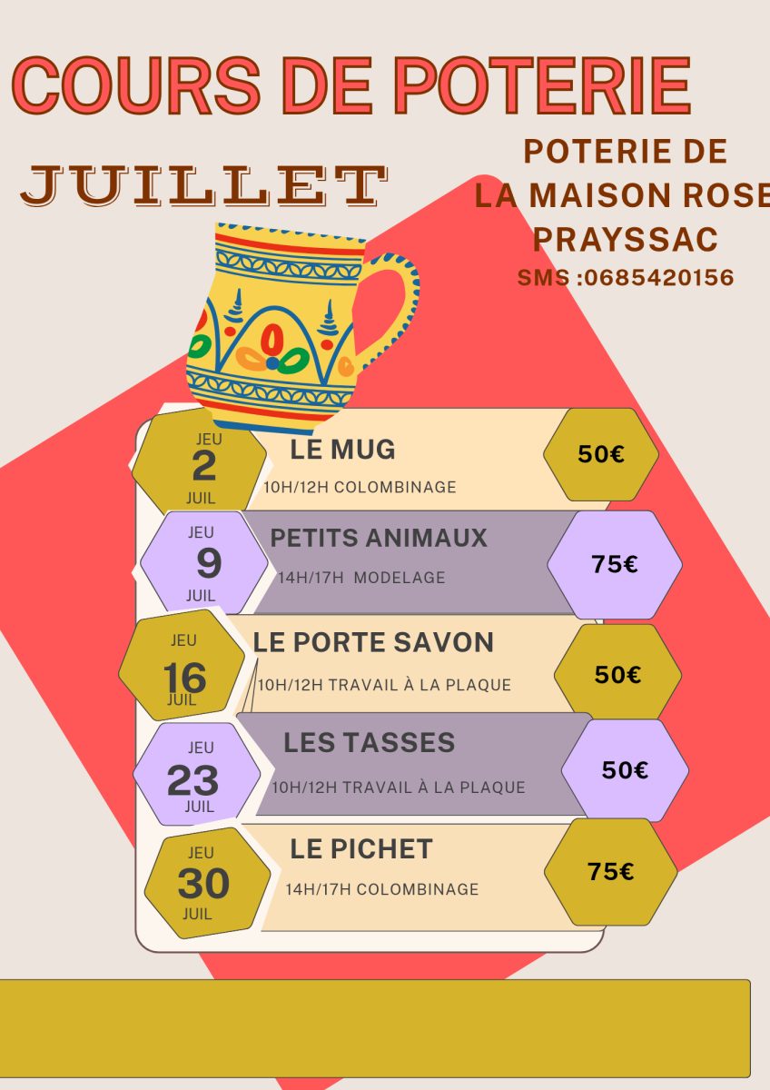 Atelier modelage pour adulte "Le Pichet"