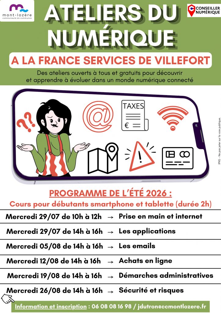 LES ATELIERS DU NUMÉRIQUE : DÉBUTANT SMARTPHONE ET TABLETTE