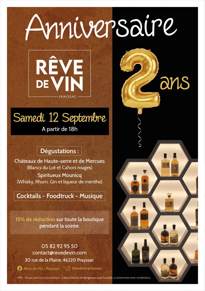 Rêve de Vin fête ses 2 ans !