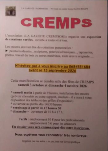 Automnales crempsoises « exposition »