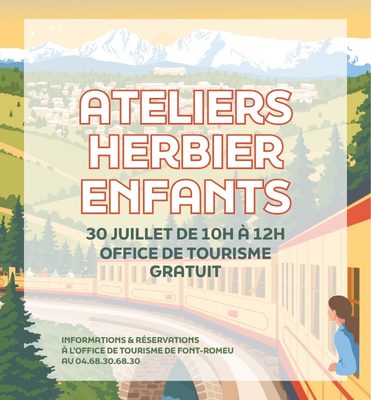 ATELIERS HERBIERS ENFANTS - JEUDI 30 JUILLET