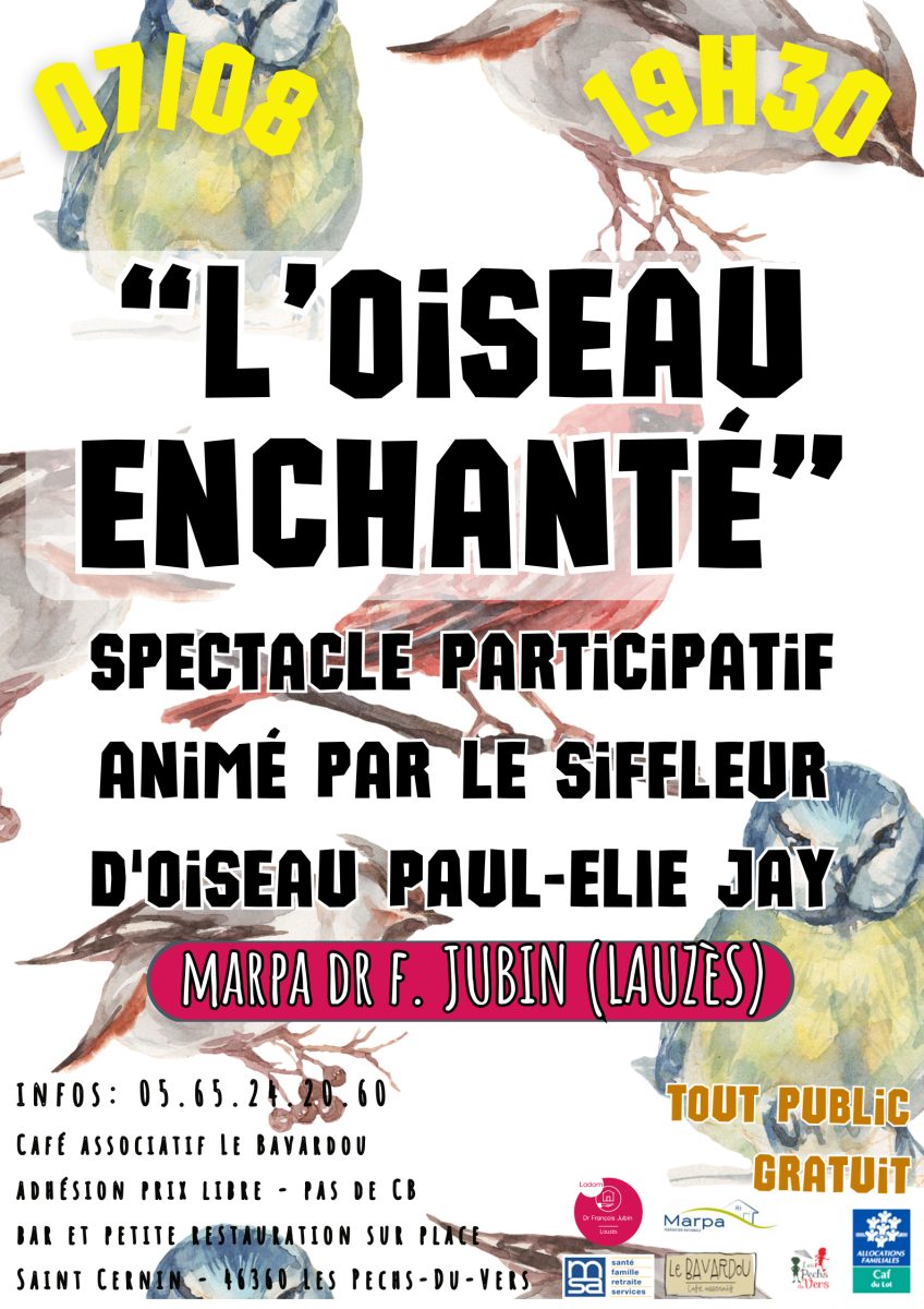 Spectacle "L'oiseau enchanté" à la MARPA de Lauzès