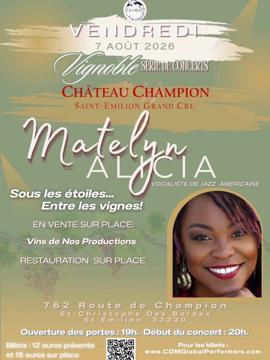 ✨🎶Une soirée d’exception au cœur des vignes au Château Champion ! ✨🎶  à Saint-Christophe-des-Bardes