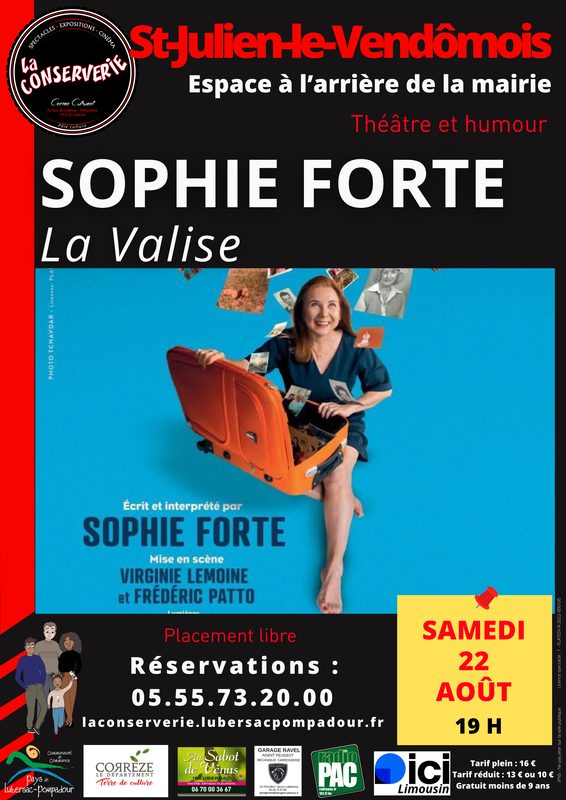 La Conserverie Spectacle Hors les murs : Sophie FORTE "La Valise"