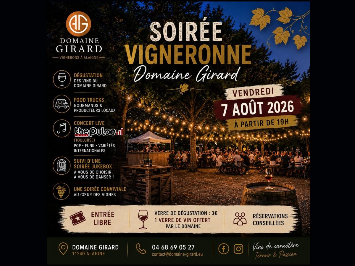 SOIRÉE VIGNERONNE DU DOMAINE GIRARD