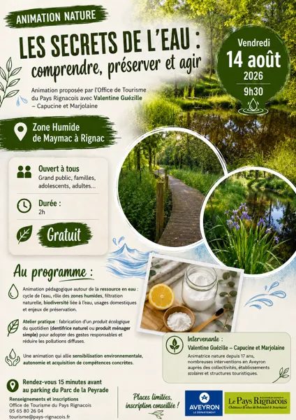 Animation Nature : Les secrets de l'eau, comprendre, préserver et agir