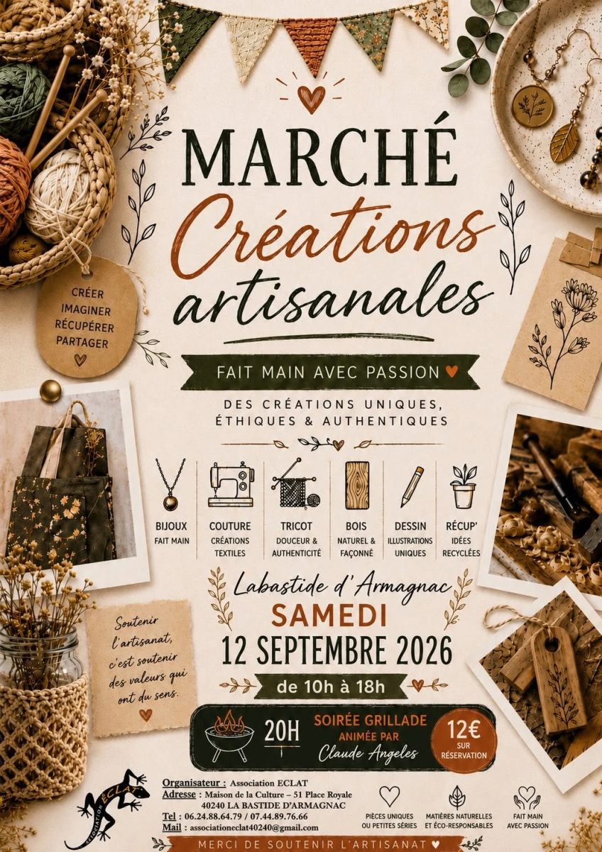 Marché de créations artisanales