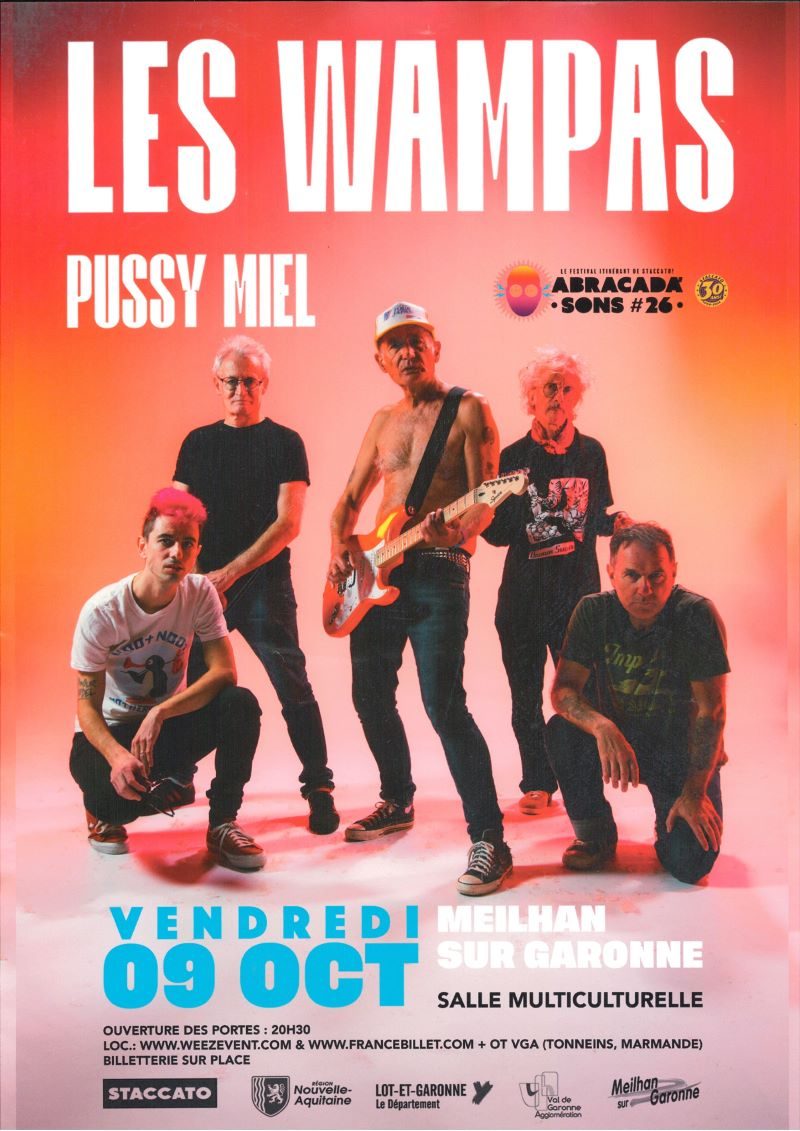 Festival Abracada'Sons #26 - LES WAMPAS - 1ère partie PUSSY MIEL en Concert