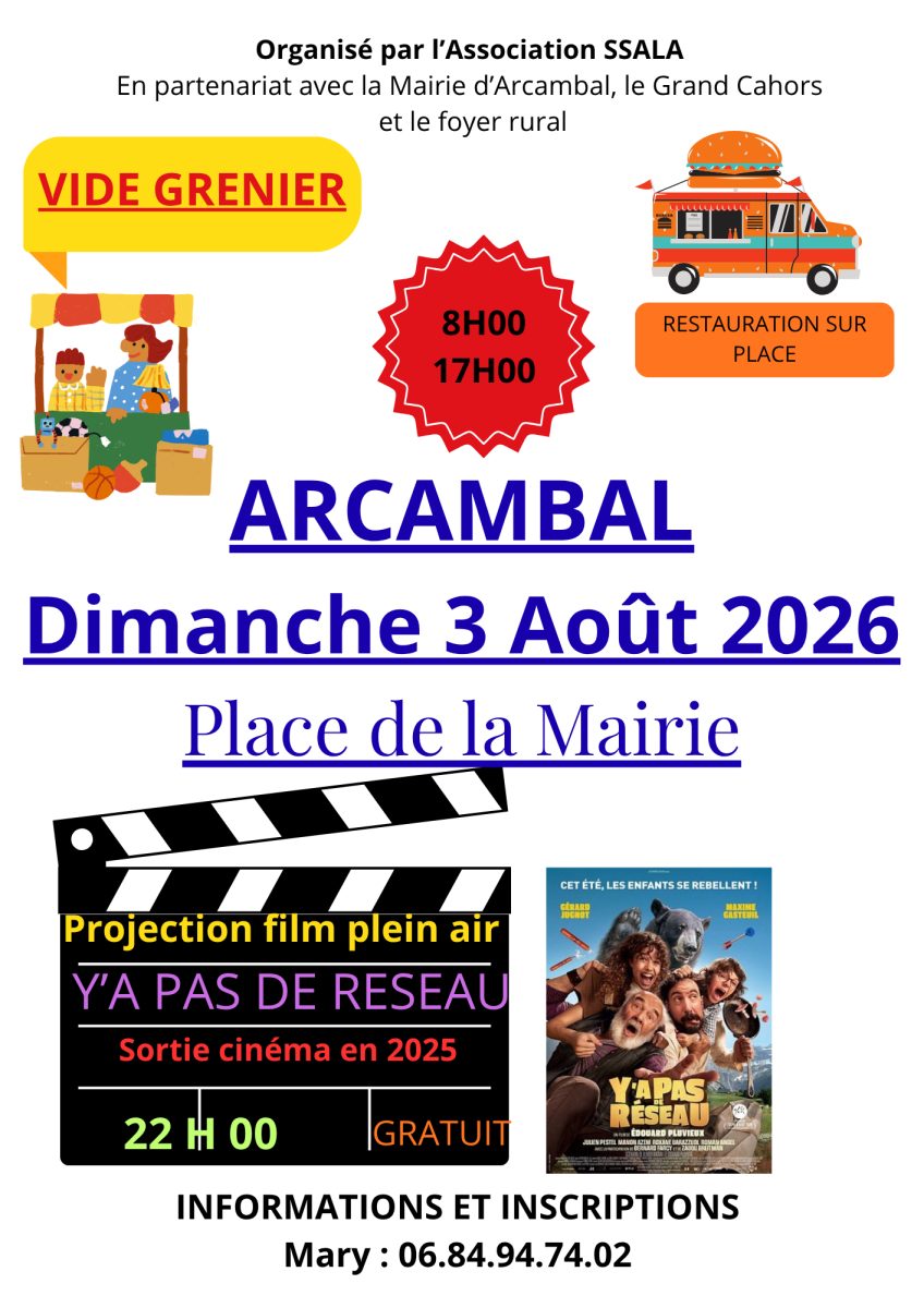 Vide-greniers et cinéma en plein air