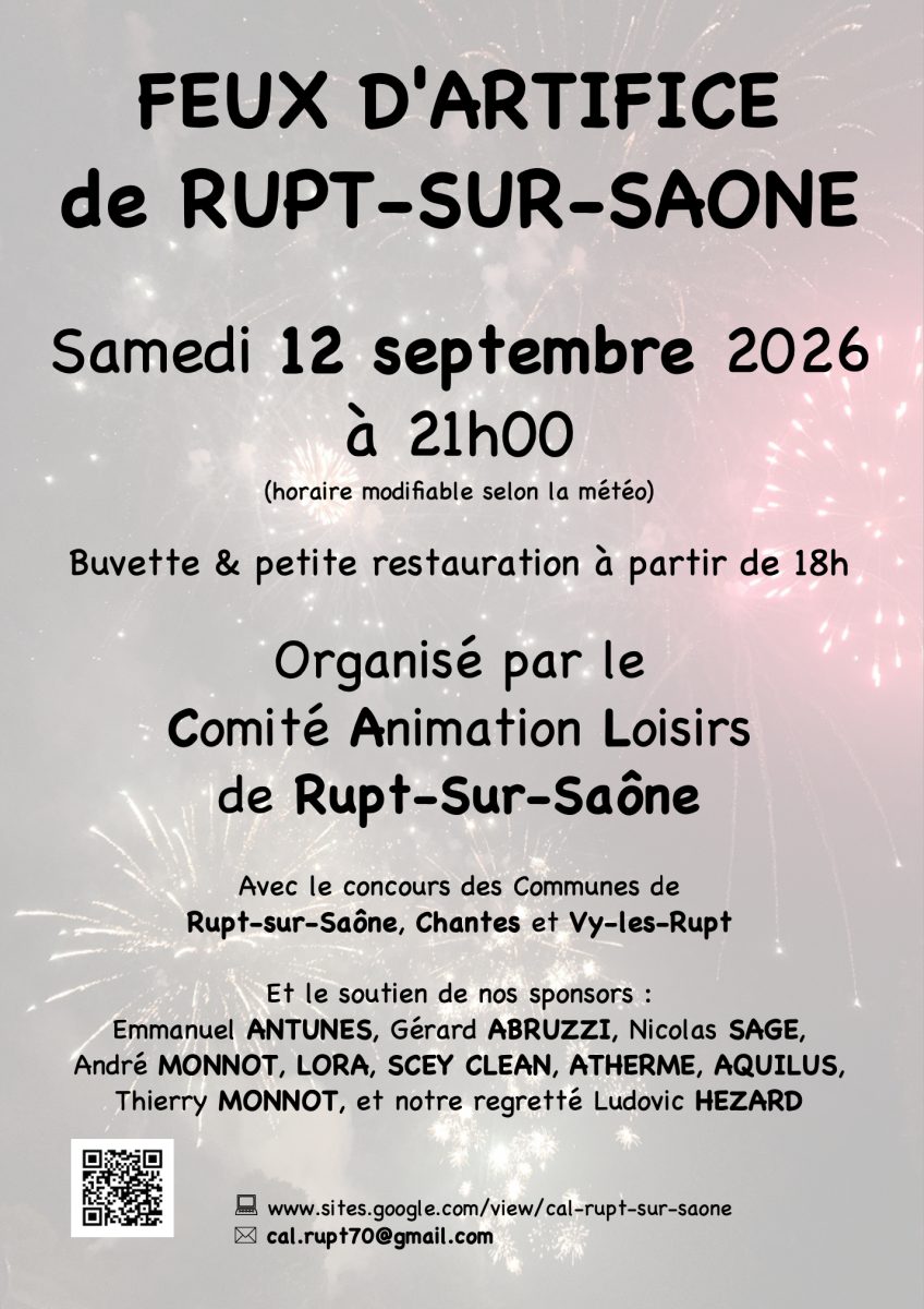 Feux d'artifice de Rupt-Sur-Saône
