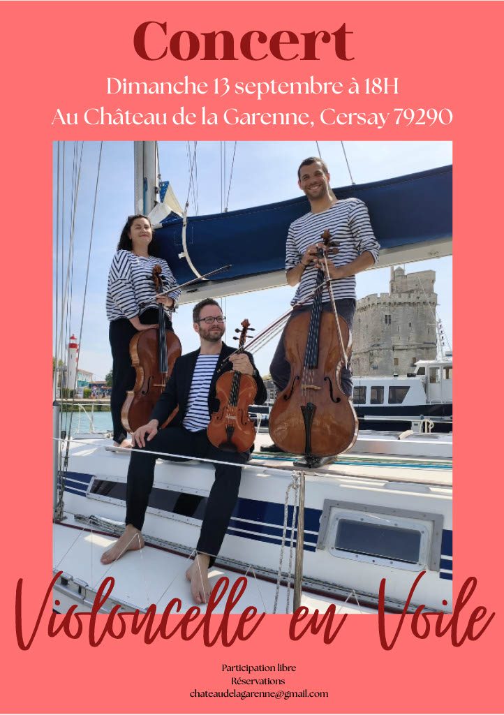 Concert au Château de la Garenne : "Violoncelle en Voile"