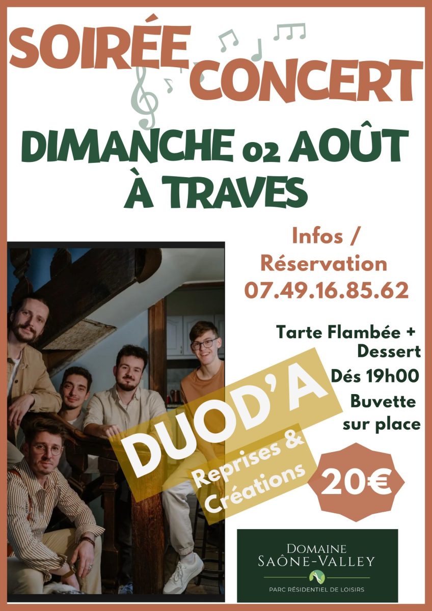 Soirée Concert "Duod'A" à Traves