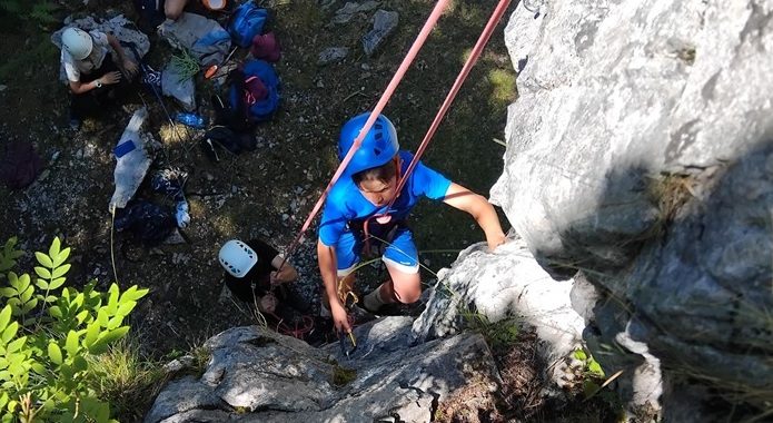Initiation escalade en milieu naturel