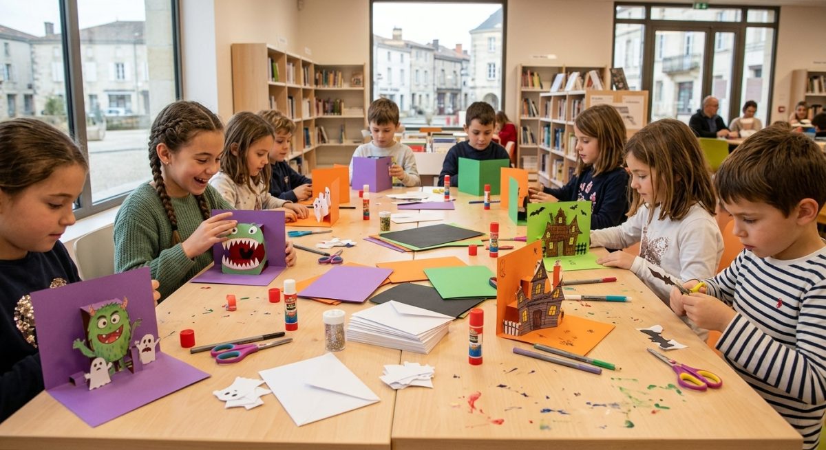 Carte dépliante d'horreur - Atelier pour enfants