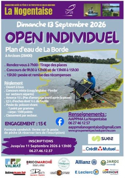 Concours de pêche - Open Individuel