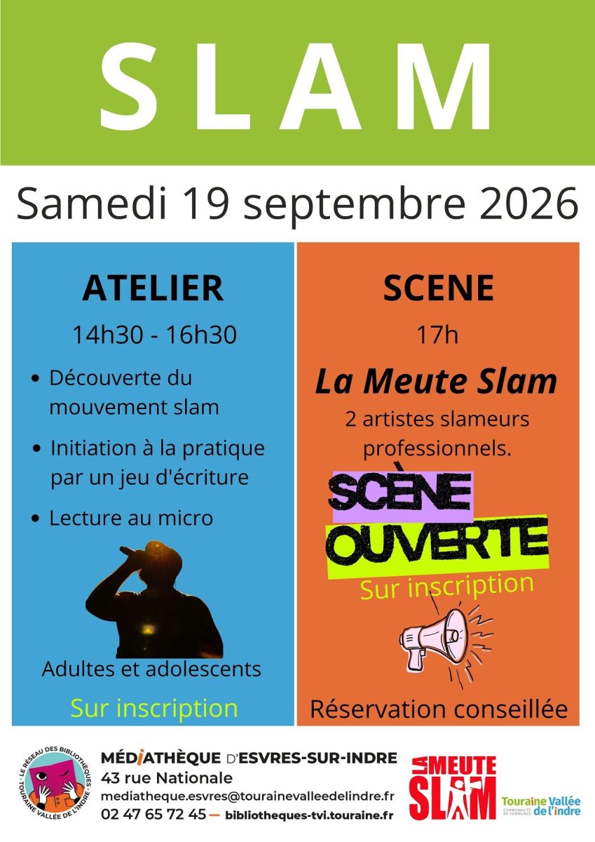 Atelier de slam et scène ouverte