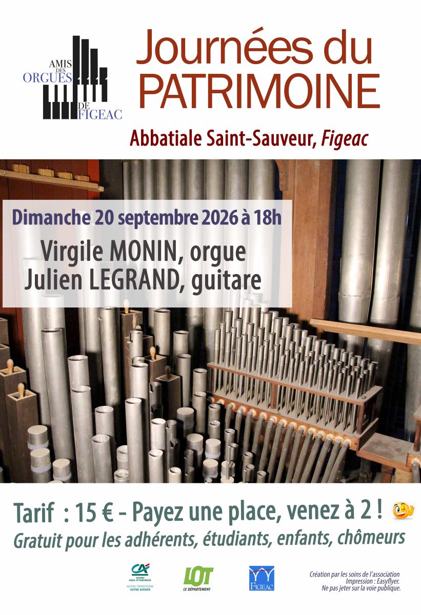 Concert des Amis des Orgues :