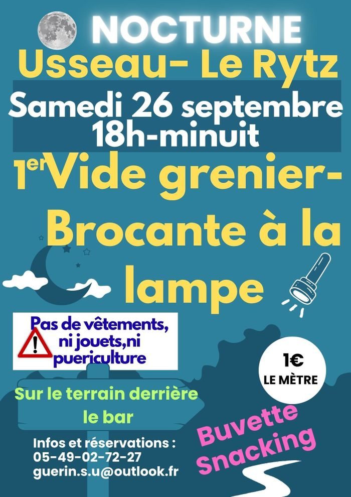 Vide grenier brocante à la lampe