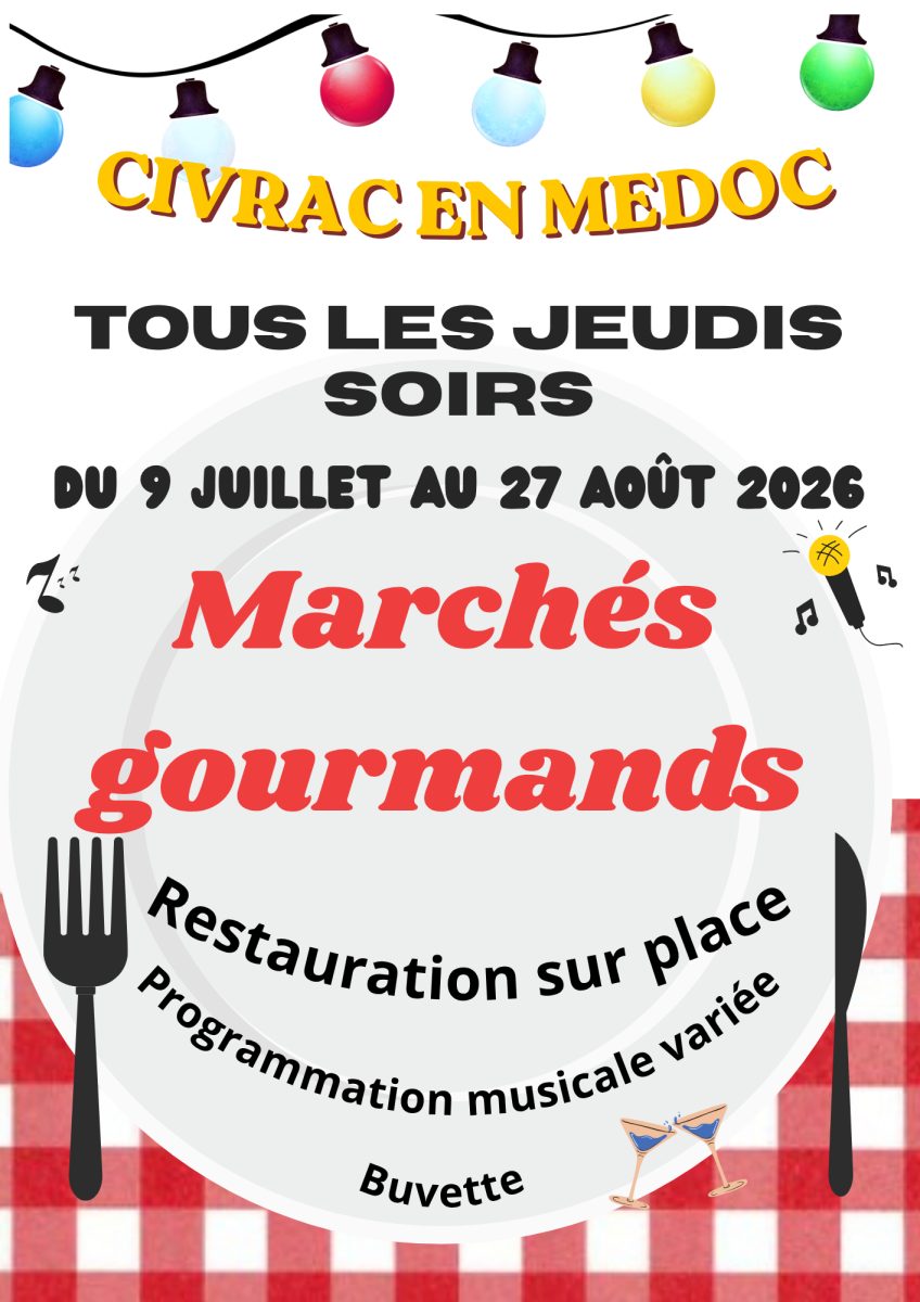 Marché nocturne et gourmand à Civrac-en-Médoc