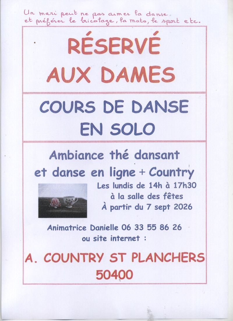 Initiation de danses sans partenaire pour dames