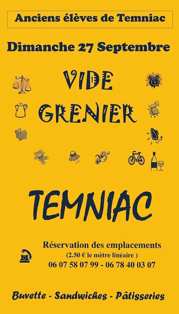 Vide-grenier à Temniac