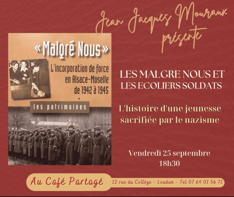 Jean-Jacques Mouraux présente Les Malgré nous et les écoliers soldats