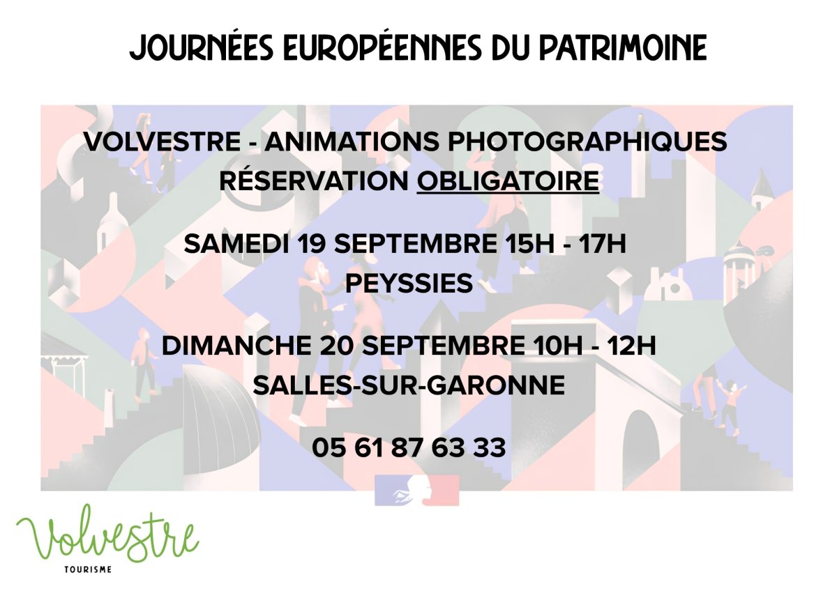 JOURNÉEES EUROPÉENNES DU PATRIMOINE : SALLES SUR GARONNE ANIMATION PHOTO